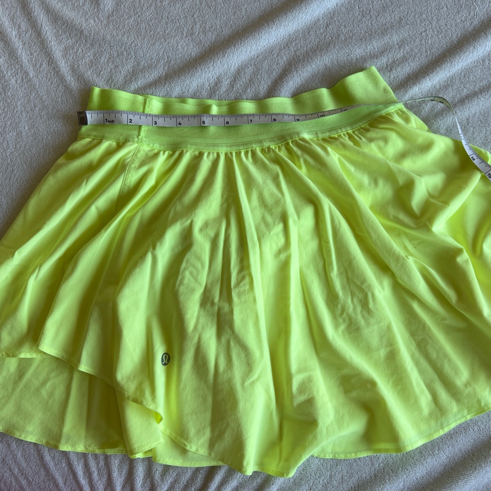 Lulu Lemon Yellow Tennis Skirt EUC Small/Medium